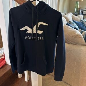 Hollister Dark Blue Pullover Hoodie